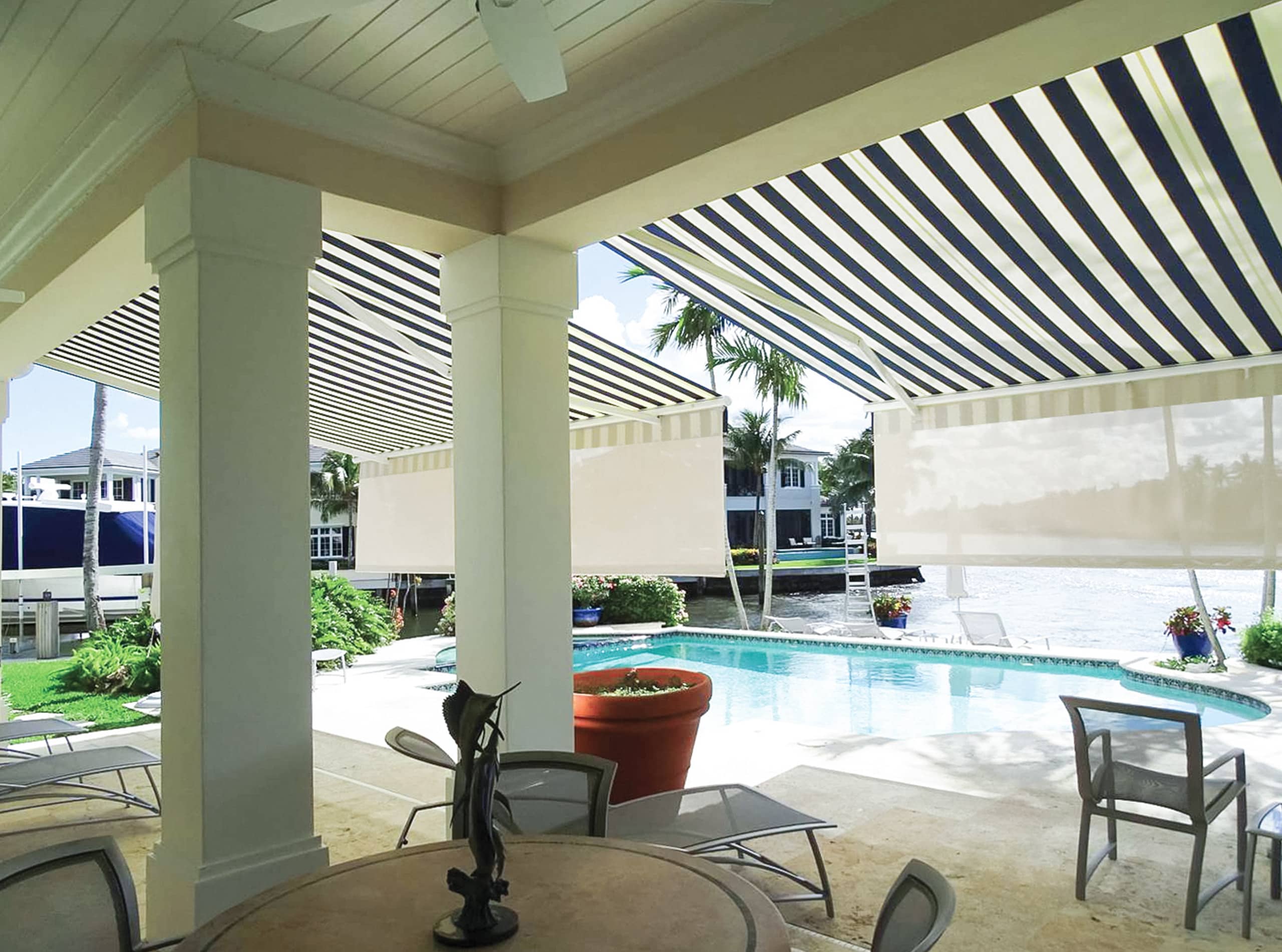 Traditional 87 Retractable awning with Flex-Pitch