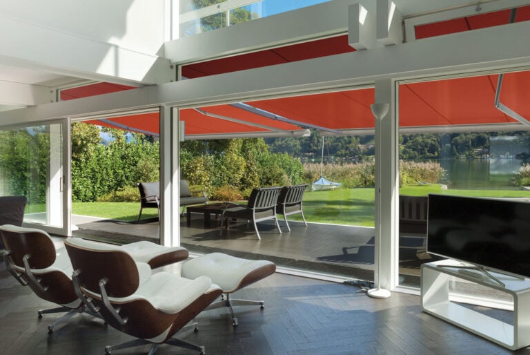 Pro Series Full Cassette 98 Retractable Awning Double Patio Underview