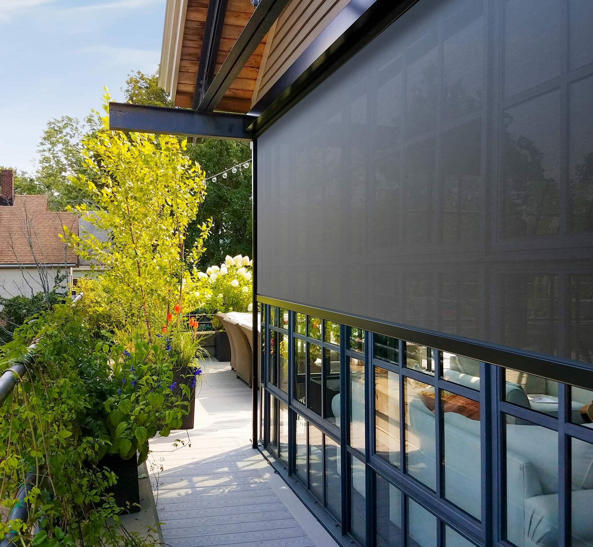 Choose a solar shade screen for the ultimate comfort.