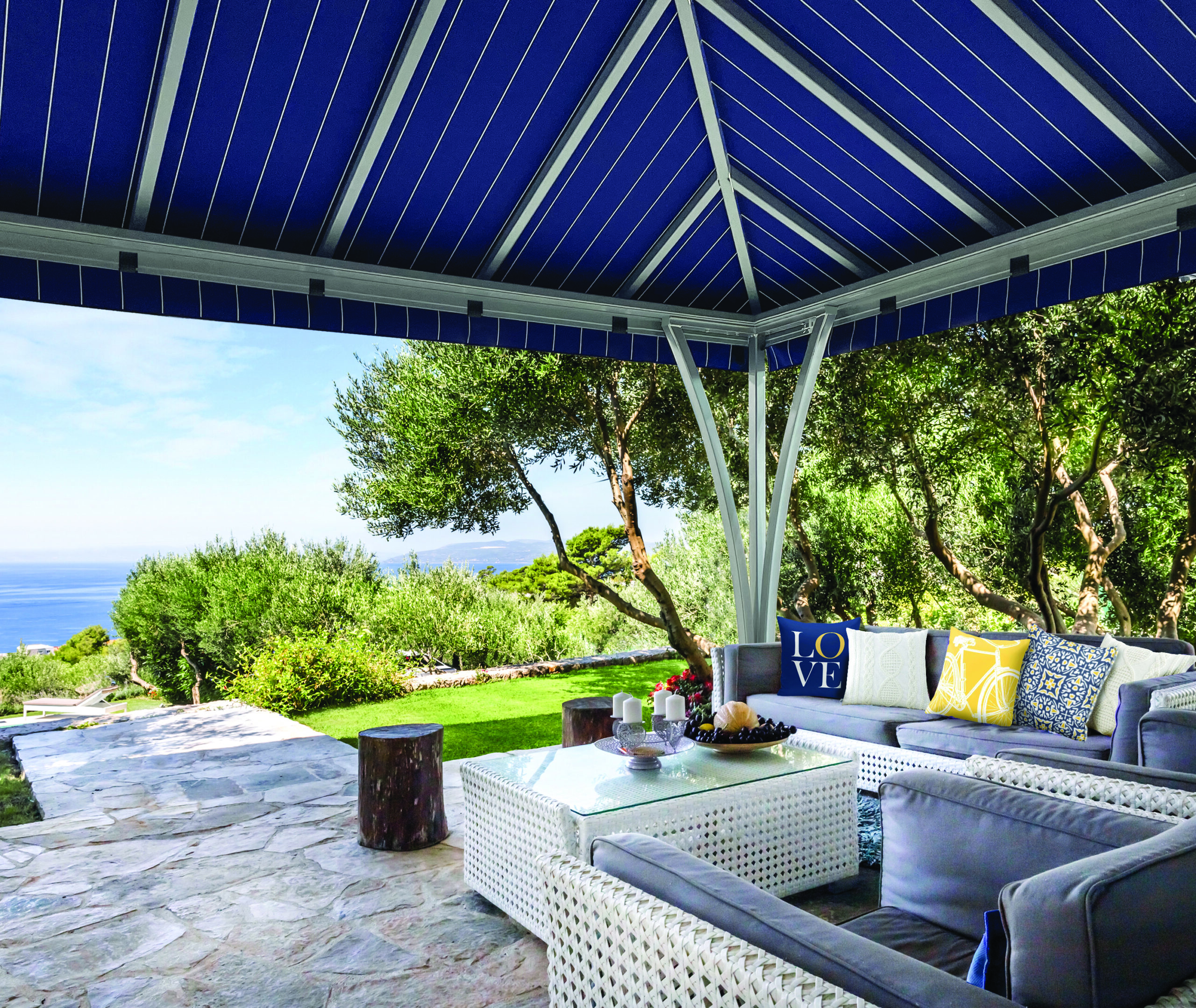An open air cabana is perfect for any application.