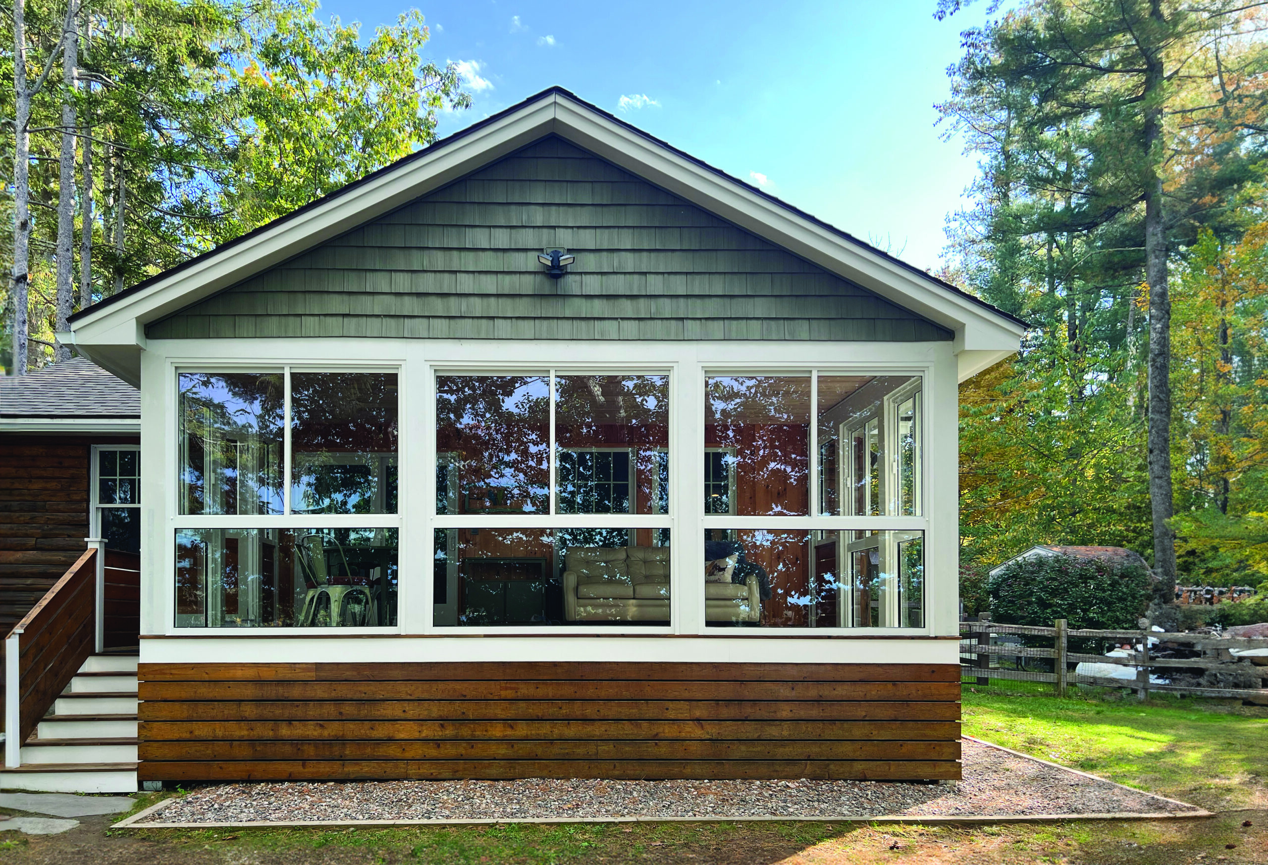 Maine Camp, Glass Porch Enclosure System